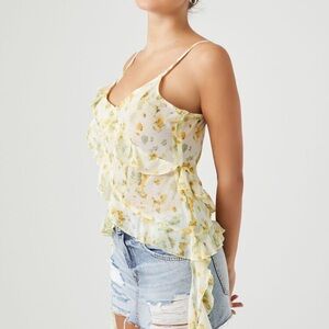 NWT F21 floral top size XL